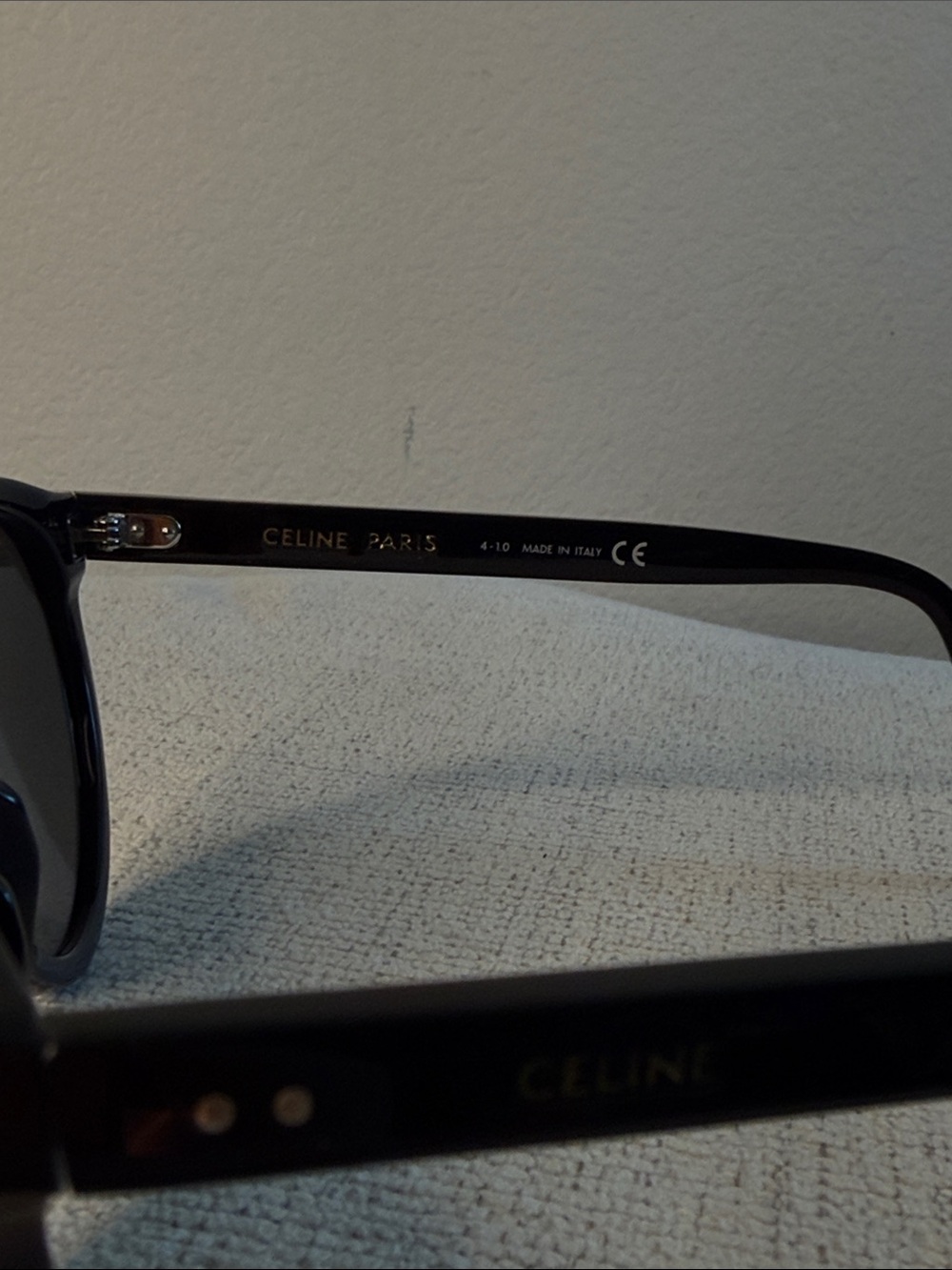 Celine Round Black Sunglasses CL 401531 01 52 - Picture 7 of 8